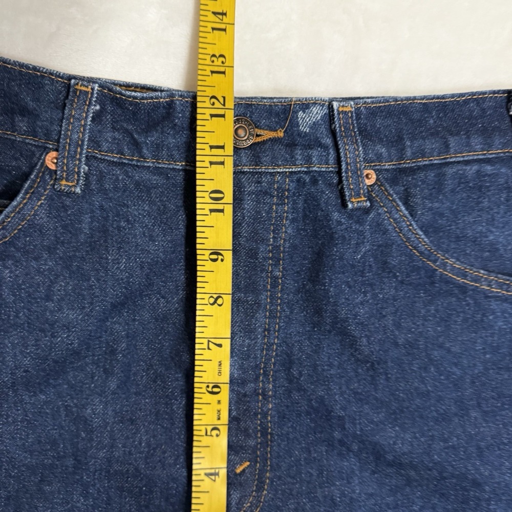 Vintage Levi's Orange Tab 505 Jeans Tag 36x32 Size 34 Dark Raw Rigid Denim USA - Picture 11 of 16